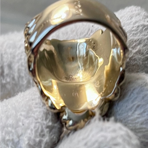 BRAND NEW Gucci Lion Head Gold Red Rhinestone Crystal Ring Size L - Picture 11 of 11
